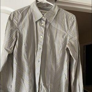 Button down long sleeve blouse.